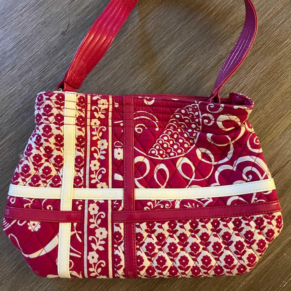 Pink and White Vera Bradley purse